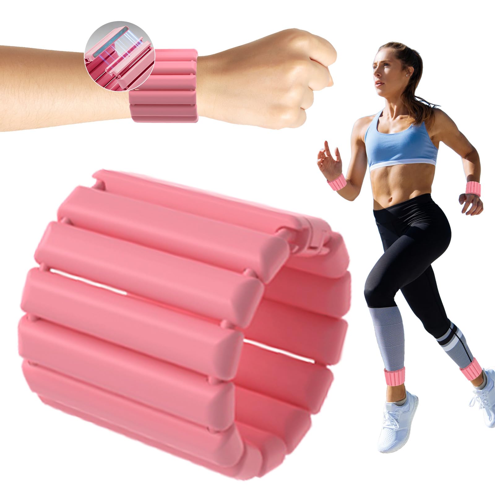 Ankle Set of 1kg x Silicone Easy to Adjustable Ideal for Strength Unisex Weights, 2, Approx. (0.5kg 2), Magnetic, (Waterproof), Non-Slip, Wear, Size, рожевий
Ankle Set of 1kg x Silicone Easy to Adjustable Ideal for Strength Unisex Weights, 2, Approx. (0.5kg 2), Magnetic, (Waterproof), Non-Slip, Wear, Size, рожевий