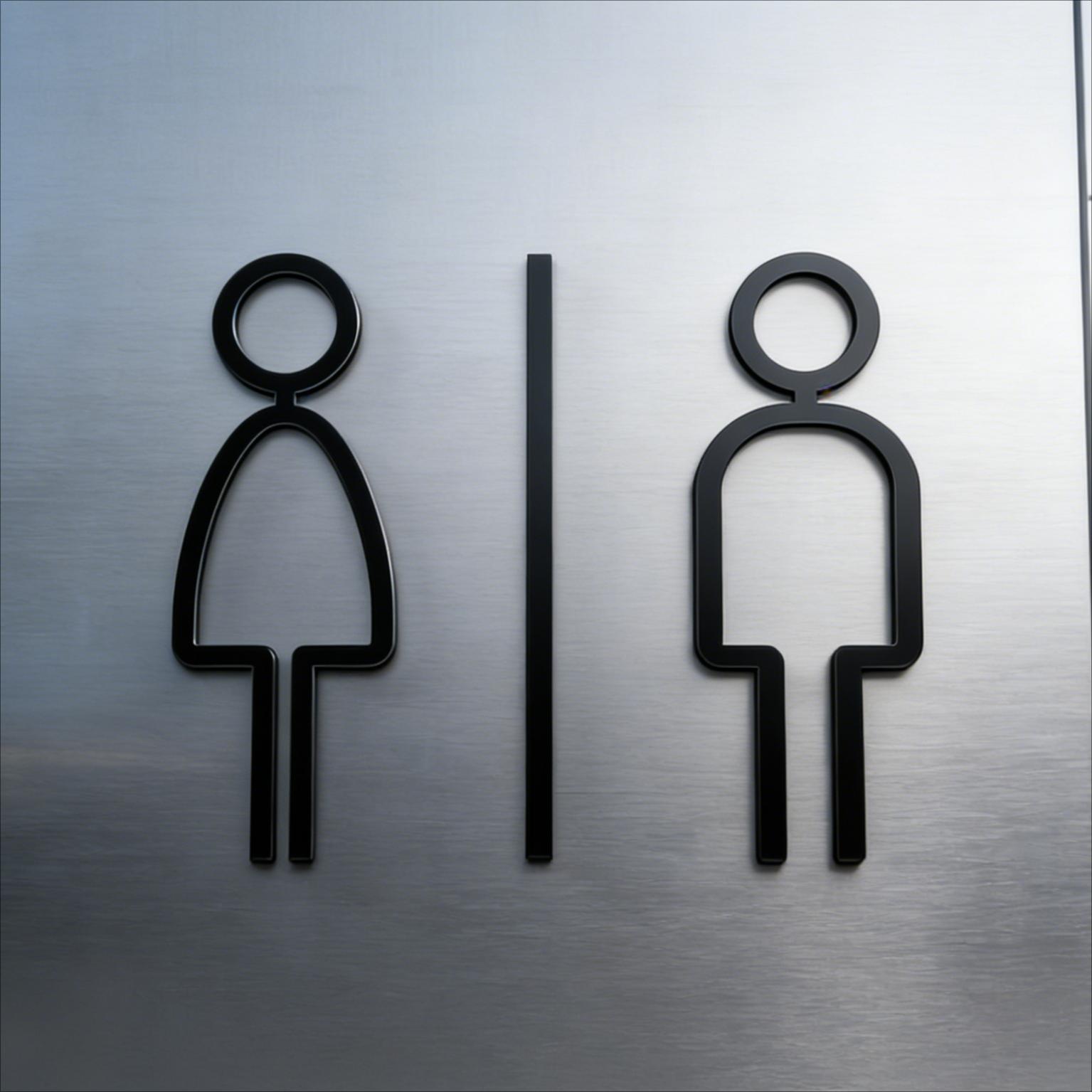 3D Acrylic Self Adhesive Bathroom Sign Male Female Restroom Door Decor for Salon Hotel Bar 15 cm срібний
3D Acrylic Self Adhesive Bathroom Sign Male Female Restroom Door Decor for Salon Hotel Bar 15 cm срібний