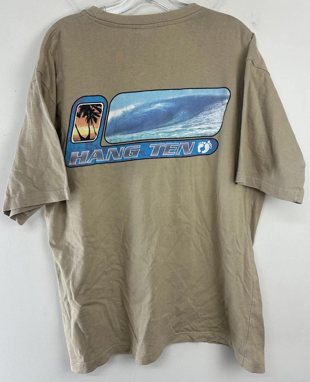 Винтажная футболка Hang Ten 90-х годов, бежевая, с коротким рукавом, для серфинга и пляжа, мужская, размер L M
Винтажная футболка Hang Ten 90-х годов, бежевая, с коротким рукавом, для серфинга и пляжа, мужская, размер L M
