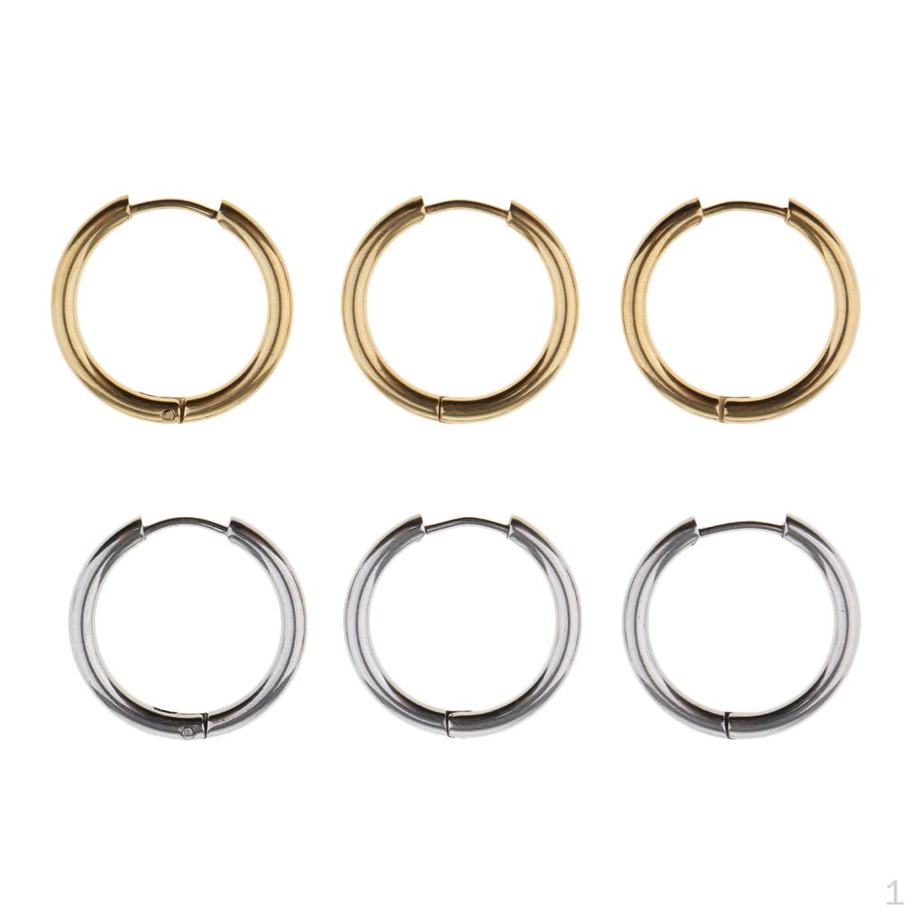6Pcs 316L 8mm 12mm 16mm Stainless Steel Unisex Popular Round Nose Ring 16mm _Type3
6Pcs 316L 8mm 12mm 16mm Stainless Steel Unisex Popular Round Nose Ring 16mm _Type3