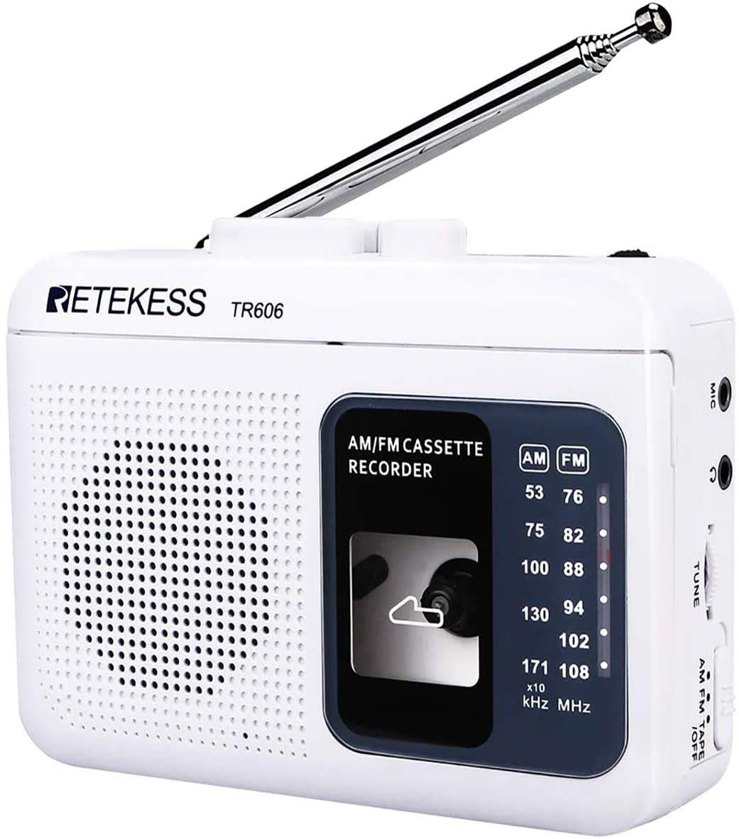 Касетний програвач Retekess TR606 Портативна касетна стрічка з AM FM-радіо Батарея змінного струму Запис Мікрофон Високошвидкісне відтворення Подарунок для батьків Повага до
Касетний програвач Retekess TR606 Портативна касетна стрічка з AM FM-радіо Батарея змінного струму Запис Мікрофон Високошвидкісне відтворення Подарунок для батьків Повага до