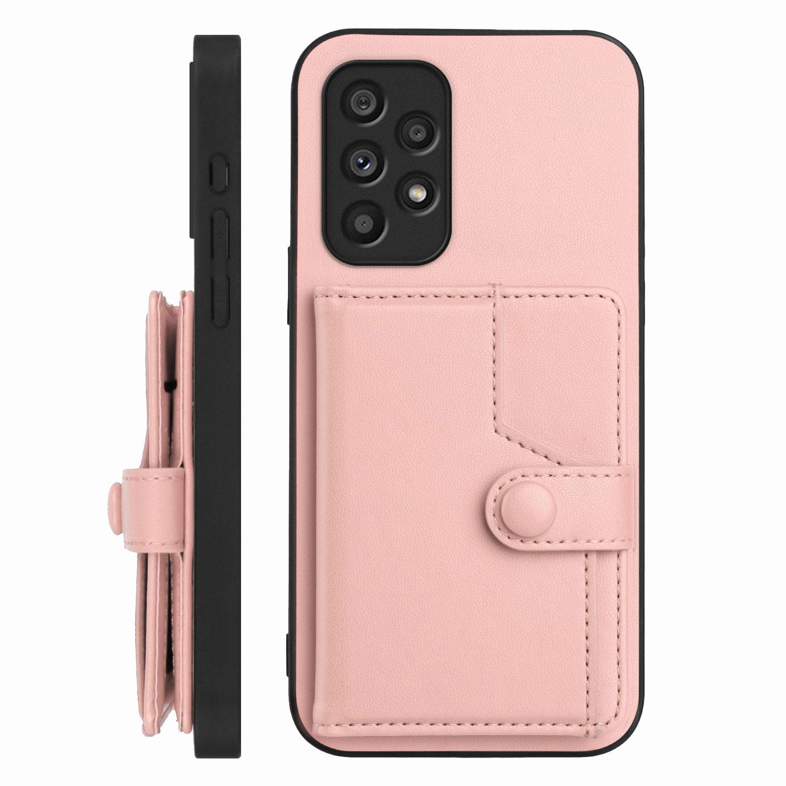 For Samsung Galaxy A53 5G Case RFID Blocking Card Holder Kickstand TPU+PU Leather Phone Back Cover Red
For Samsung Galaxy A53 5G Case RFID Blocking Card Holder Kickstand TPU+PU Leather Phone Back Cover Red