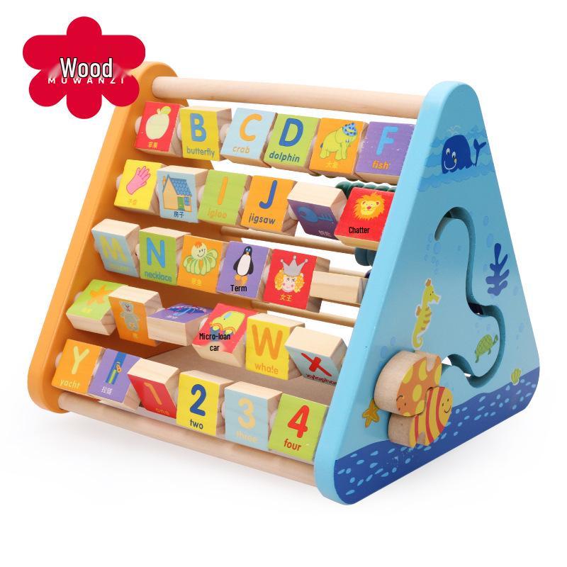 Wooden Multifunctional Flip Board & Abacus: Educational Toy with Marbles, Five-Sided Learning for Children
Wooden Multifunctional Flip Board & Abacus: Educational Toy with Marbles, Five-Sided Learning for Children