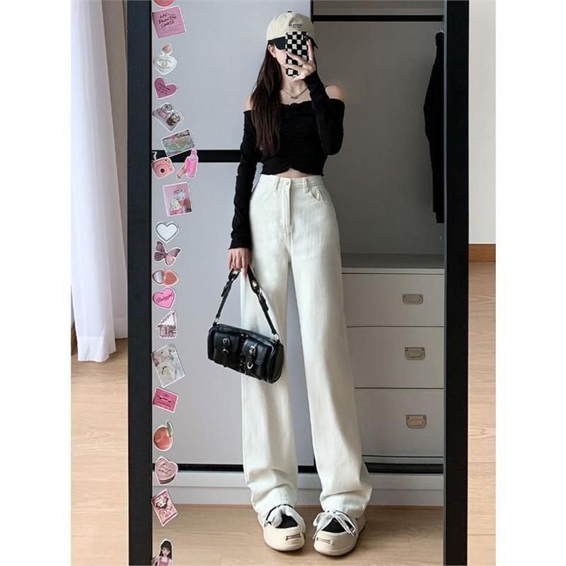 Women s High-Waisted White Wide-Leg Jeans - Stylish & Slimming for Summer L брудно-білий
Women s High-Waisted White Wide-Leg Jeans - Stylish & Slimming for Summer L брудно-білий