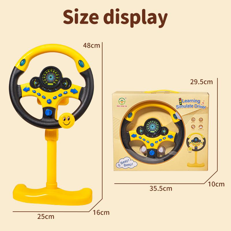Interactive Car Co-Pilot Steering Wheel Toy with Lights and Music
Interactive Car Co-Pilot Steering Wheel Toy with Lights and Music