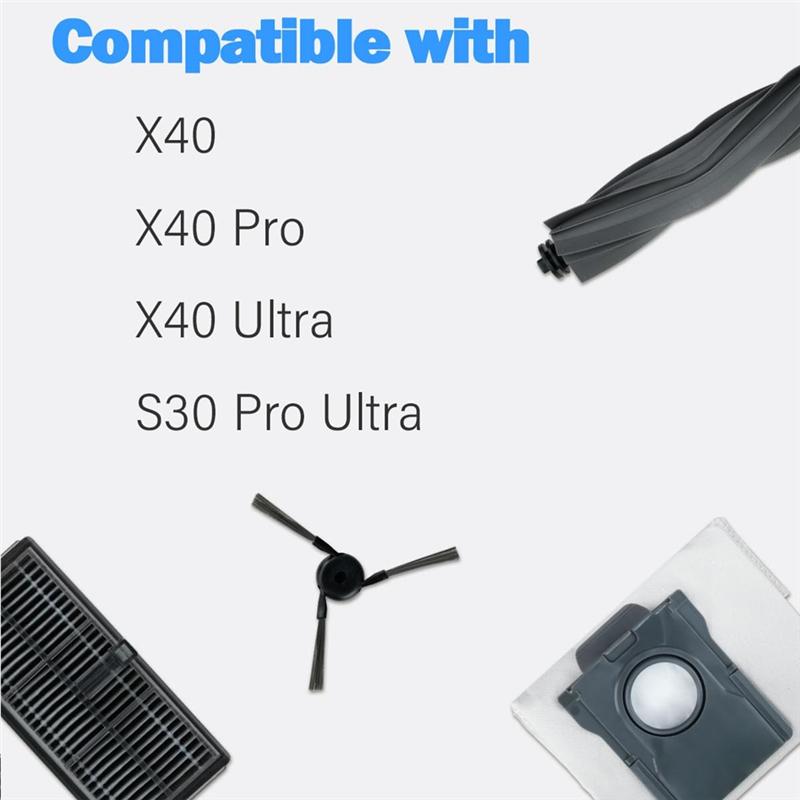Replacement Parts For Dreame X40 Ultra/X40 Pro Sweeping Robot- Rubber Brush, Side Brush, HEPA Filter, Mop Cloth Accessories
Replacement Parts For Dreame X40 Ultra/X40 Pro Sweeping Robot- Rubber Brush, Side Brush, HEPA Filter, Mop Cloth Accessories
