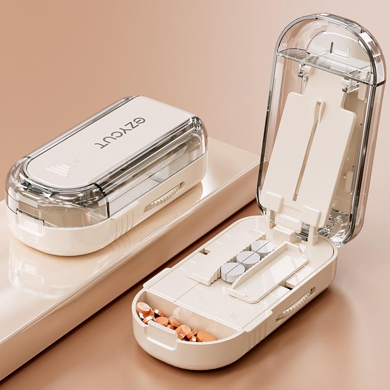 Pill Cutter Splitter With 1 Spare blade Accurately Cuts Multiple Pills Detachable Wrap-Around Blade Guard Portable Pill Box
Pill Cutter Splitter With 1 Spare blade Accurately Cuts Multiple Pills Detachable Wrap-Around Blade Guard Portable Pill Box