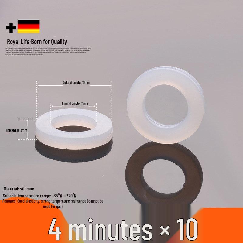 Black Rubber Silicone Gasket Washer: Waterproof Nitrile Seals for Shower, Water Heater, Water Meter - 4 to 6 mm Thick
Black Rubber Silicone Gasket Washer: Waterproof Nitrile Seals for Shower, Water Heater, Water Meter - 4 to 6 mm Thick