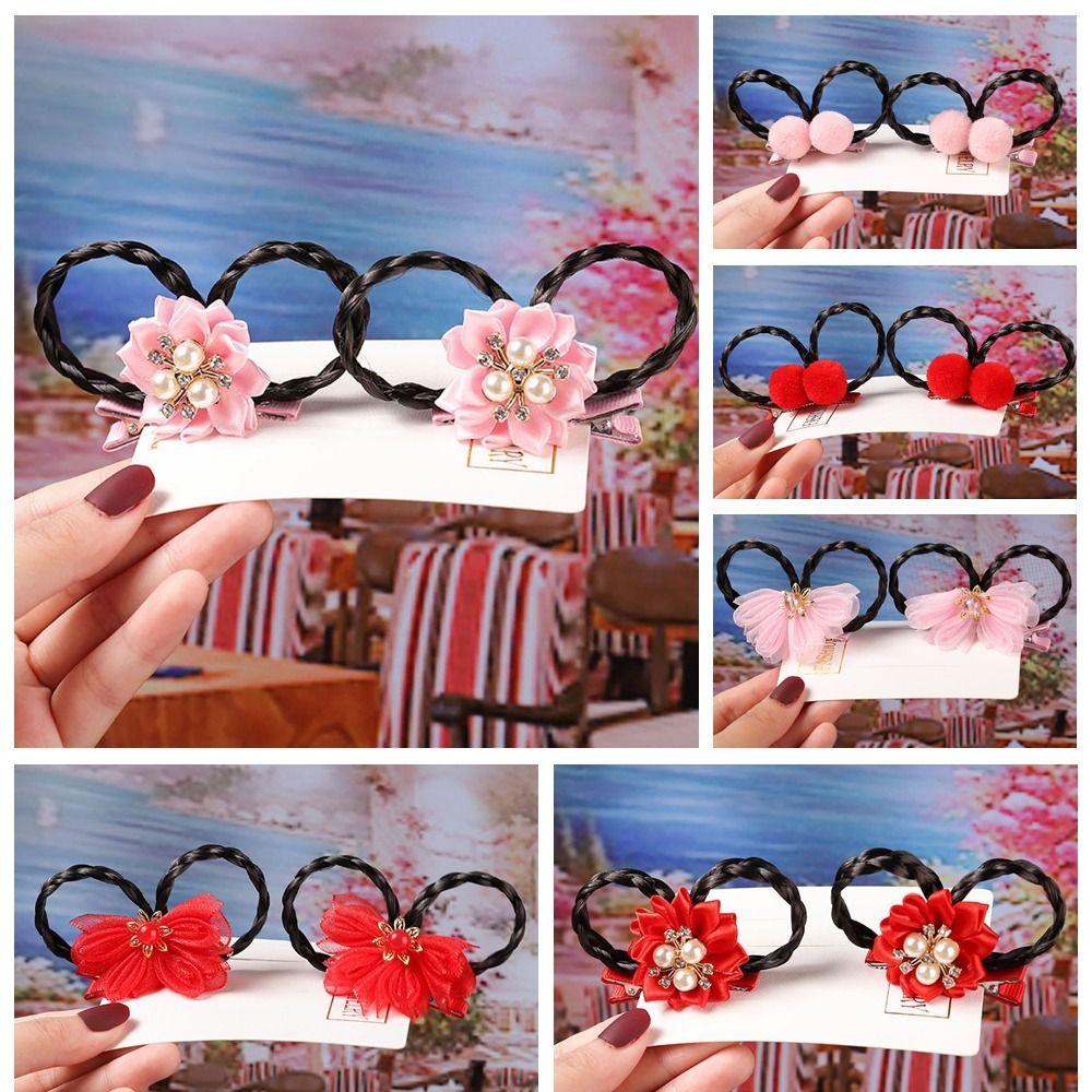 2Pcs Flower Children Hair Clip Chinese Style Wig Braid Hairpin Hanfu Headdress Wig Girls
2Pcs Flower Children Hair Clip Chinese Style Wig Braid Hairpin Hanfu Headdress Wig Girls