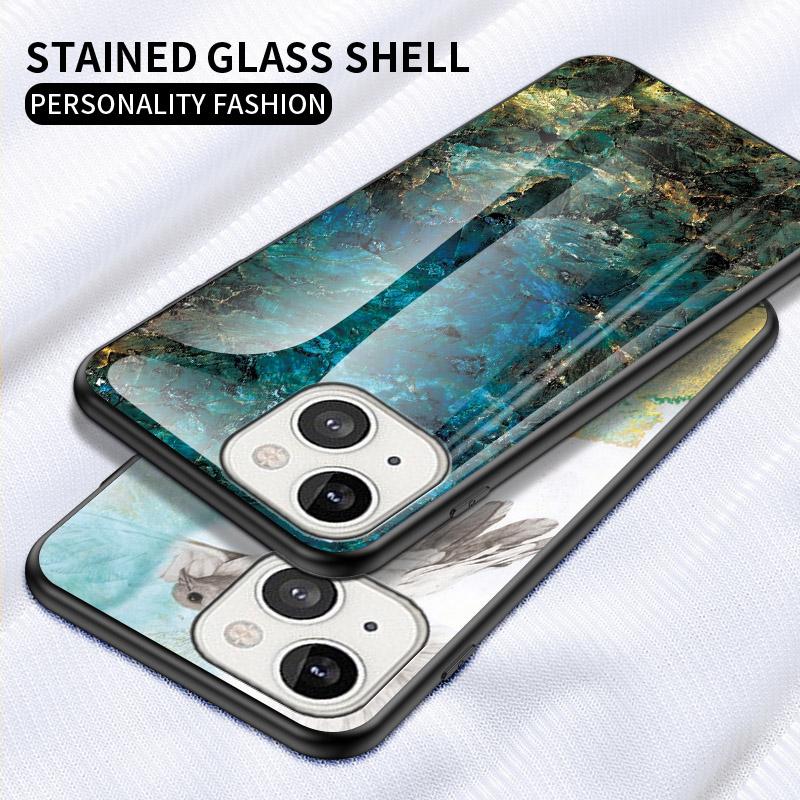 For iPhone 14 6.1 inch Marble Pattern Shockproof Tempered Glass+PC+TPU Hybrid Cover Back Case Emerald Marble
For iPhone 14 6.1 inch Marble Pattern Shockproof Tempered Glass+PC+TPU Hybrid Cover Back Case Emerald Marble