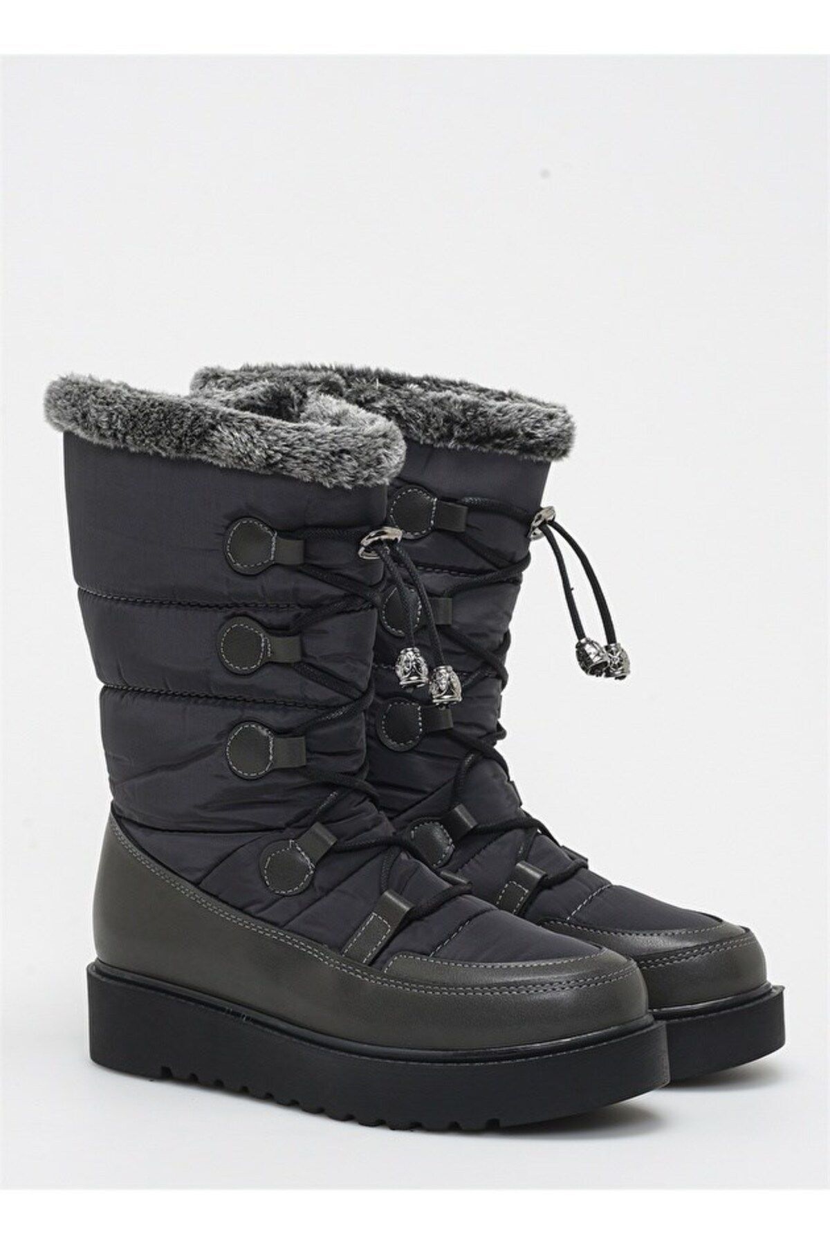 Women Modern Stylish Fashion Boots Orthopedic Non-Slip Sole Lace Up Ornament Detail Zippered Wool Inside Smoked Parachute Snow Boots 36
Women Modern Stylish Fashion Boots Orthopedic Non-Slip Sole Lace Up Ornament Detail Zippered Wool Inside Smoked Parachute Snow Boots 36