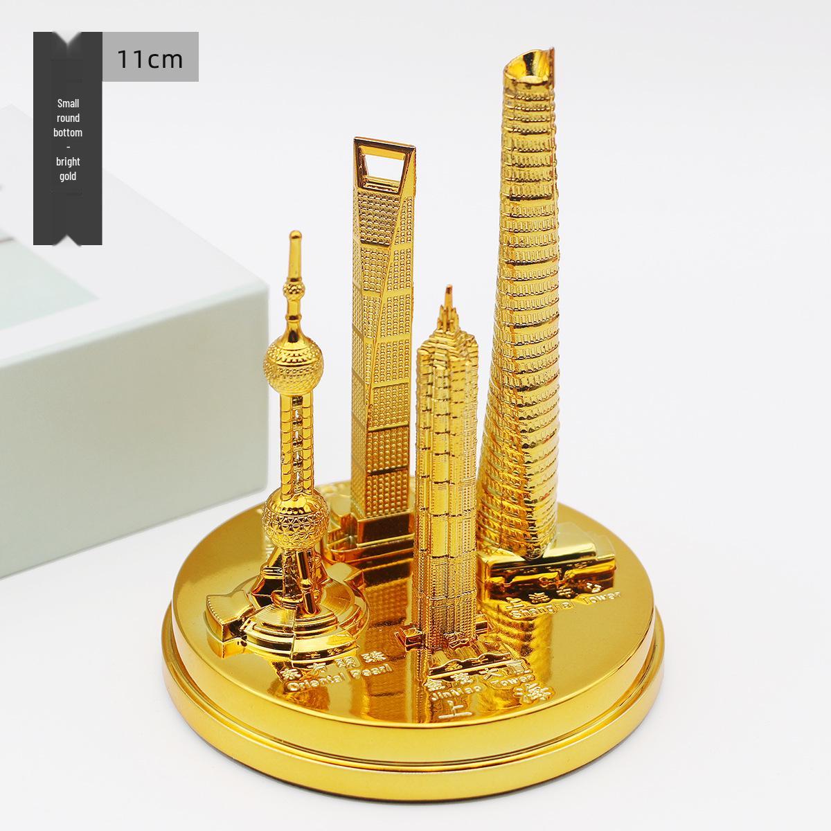 Shanghai Landmark Building Model: Oriental Pearl Tower, World Financial Center, Jin Mao Tower - Metal Creative Handicraft
Shanghai Landmark Building Model: Oriental Pearl Tower, World Financial Center, Jin Mao Tower - Metal Creative Handicraft