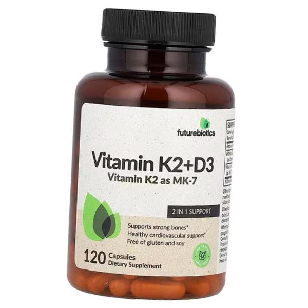 Витамин К2 и Д3, Vitamin K2 + D3, FutureBiotics (36419015) 120caps
Витамин К2 и Д3, Vitamin K2 + D3, FutureBiotics (36419015) 120caps