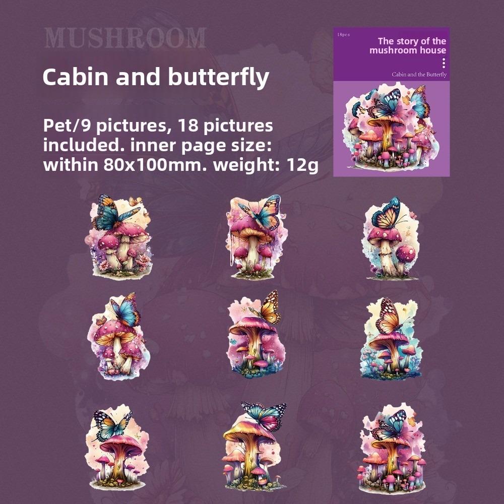 18pcs Pack Cute Lovely Kawaii Stationery Stickers Mushroom House Story Series Retro Style The Story of Mushroom House
18pcs Pack Cute Lovely Kawaii Stationery Stickers Mushroom House Story Series Retro Style The Story of Mushroom House