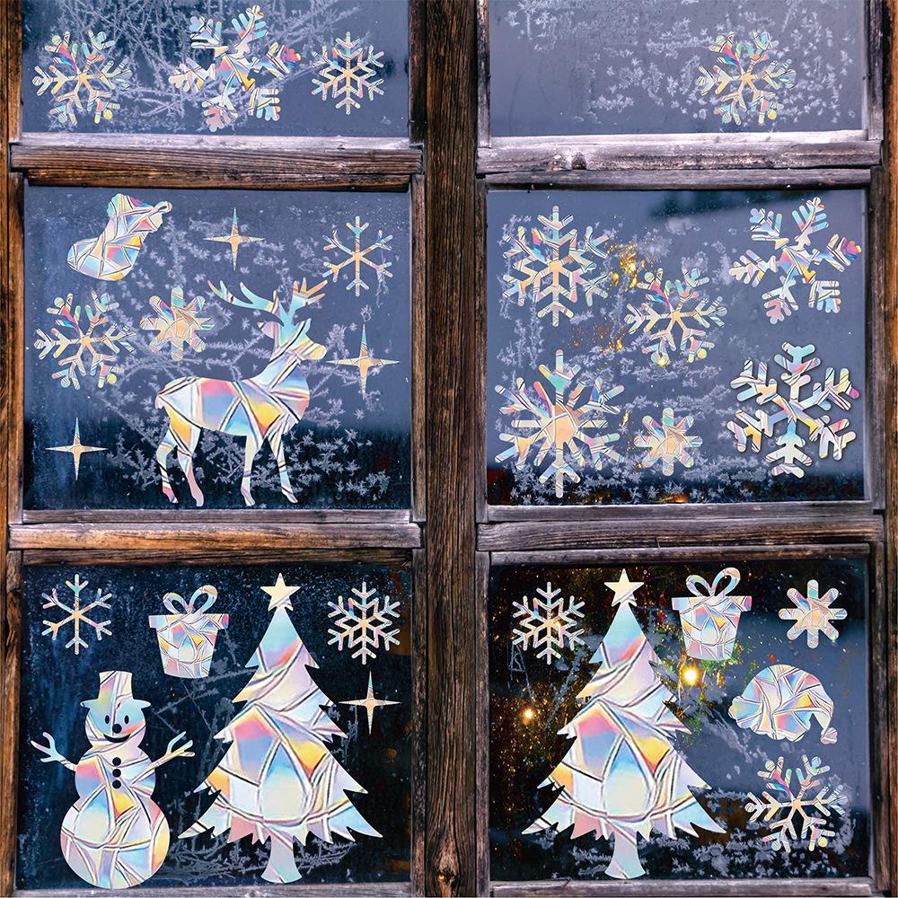 Sunlight catcher window sticker colorful anti-collision electrostatic glass sticker home decoration window snowflake elk Christmas window sticker
Sunlight catcher window sticker colorful anti-collision electrostatic glass sticker home decoration window snowflake elk Christmas window sticker