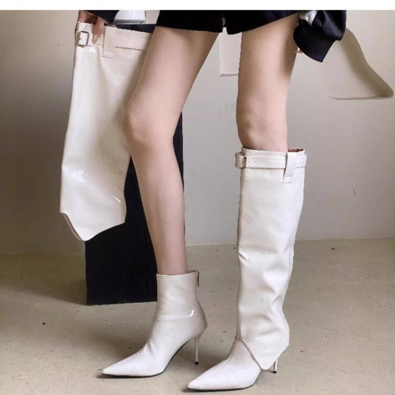 High Heeled Boots Women 2026 Fall Winter Knight Boots Patent Leather Two-Wear High Boots 35 белый
High Heeled Boots Women 2026 Fall Winter Knight Boots Patent Leather Two-Wear High Boots 35 белый