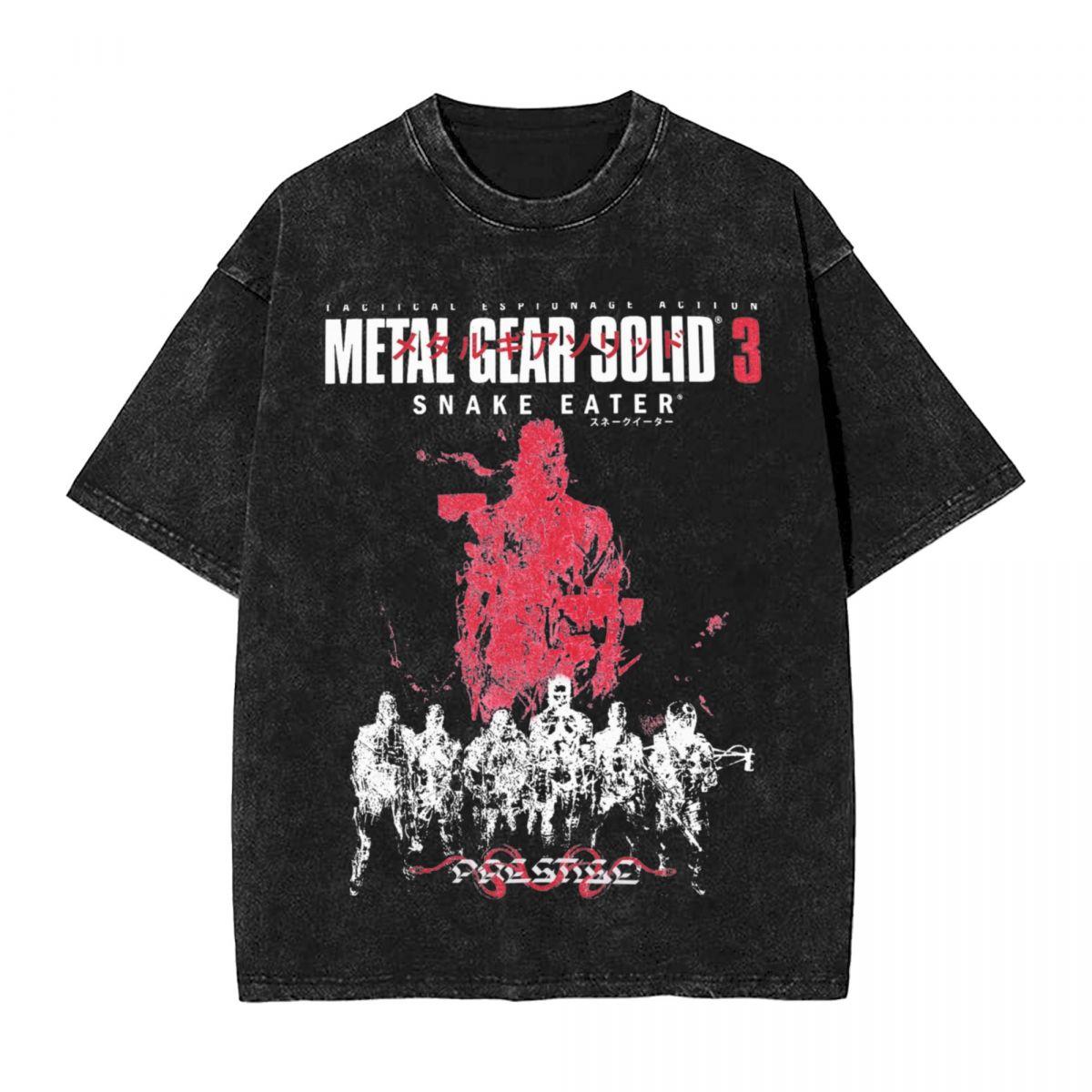Washed T Shirt Snake Eater Hip Hop Vintage TShirts Oversize Metal Gear Solid Streetwear Short Sleeve Summer Tops Tees Men Women S
Washed T Shirt Snake Eater Hip Hop Vintage TShirts Oversize Metal Gear Solid Streetwear Short Sleeve Summer Tops Tees Men Women S
