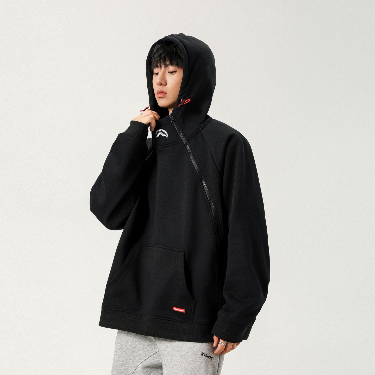 Men s Trendy Shark Mouth Embroidered Double Zipper Hoodie - Heavyweight Streetwear Sweatshirt/Cardigan. XL чорний
Men s Trendy Shark Mouth Embroidered Double Zipper Hoodie - Heavyweight Streetwear Sweatshirt/Cardigan. XL чорний