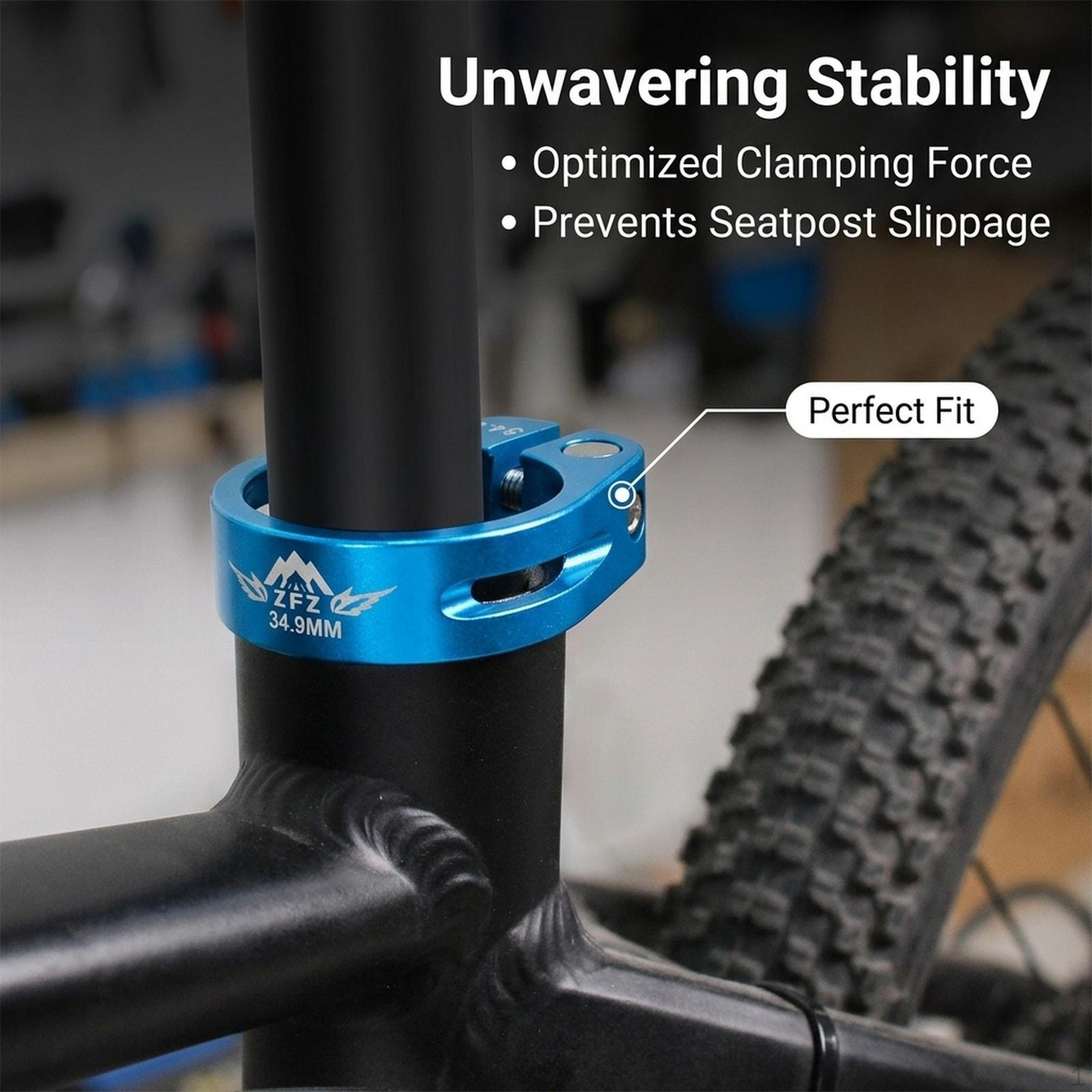 Bicycle Seat Clamp, Rust-resistant, Premium Locking Clip for Alloy Tube 34.9mm синій
Bicycle Seat Clamp, Rust-resistant, Premium Locking Clip for Alloy Tube 34.9mm синій