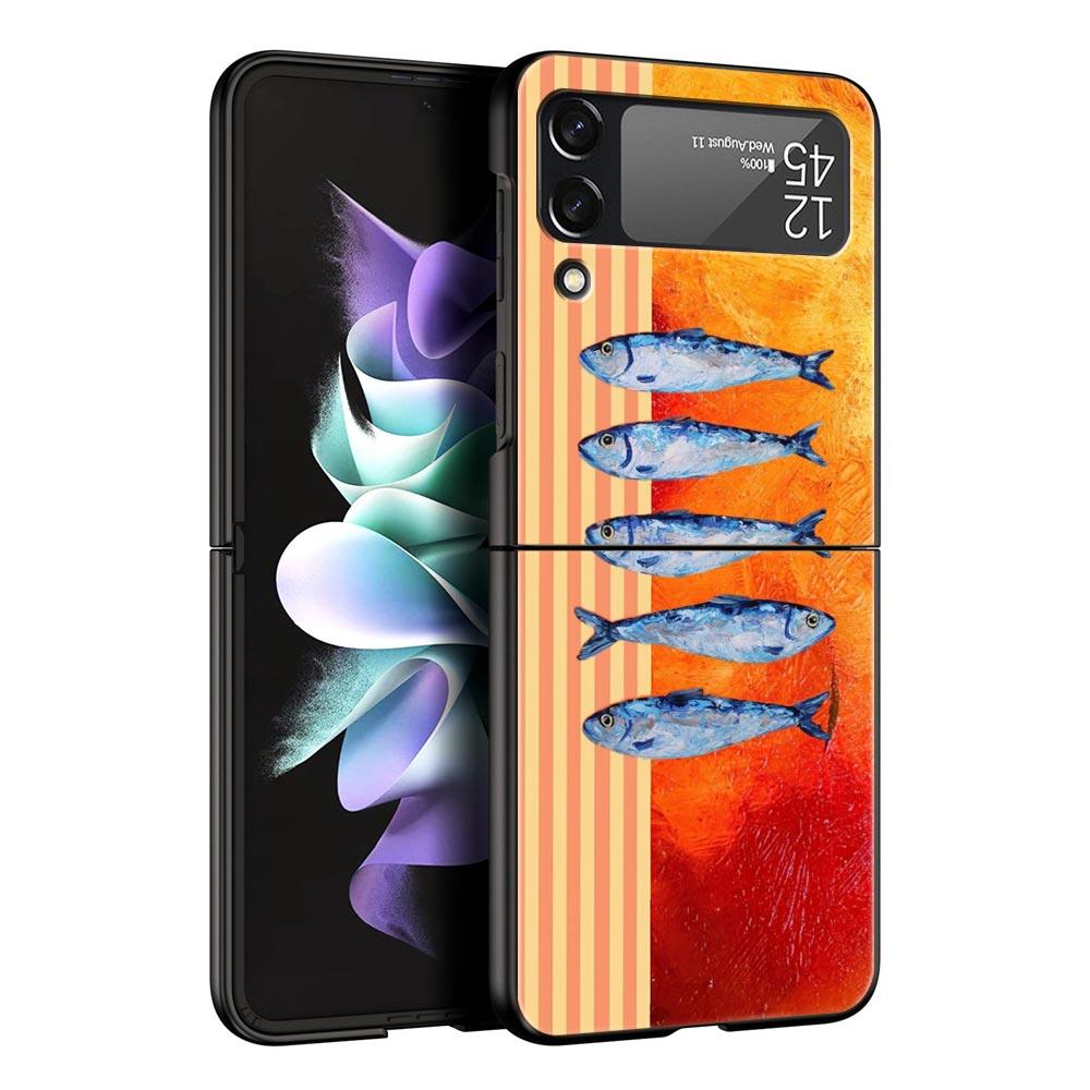 Hard PC Phone Case For Samsung Galaxy Z Flip 7 6 5 4 Black Cover For Galaxy Z Flip 3 Foldable Fundas Funny Fish Sardines Laser Z Flip 4
Hard PC Phone Case For Samsung Galaxy Z Flip 7 6 5 4 Black Cover For Galaxy Z Flip 3 Foldable Fundas Funny Fish Sardines Laser Z Flip 4