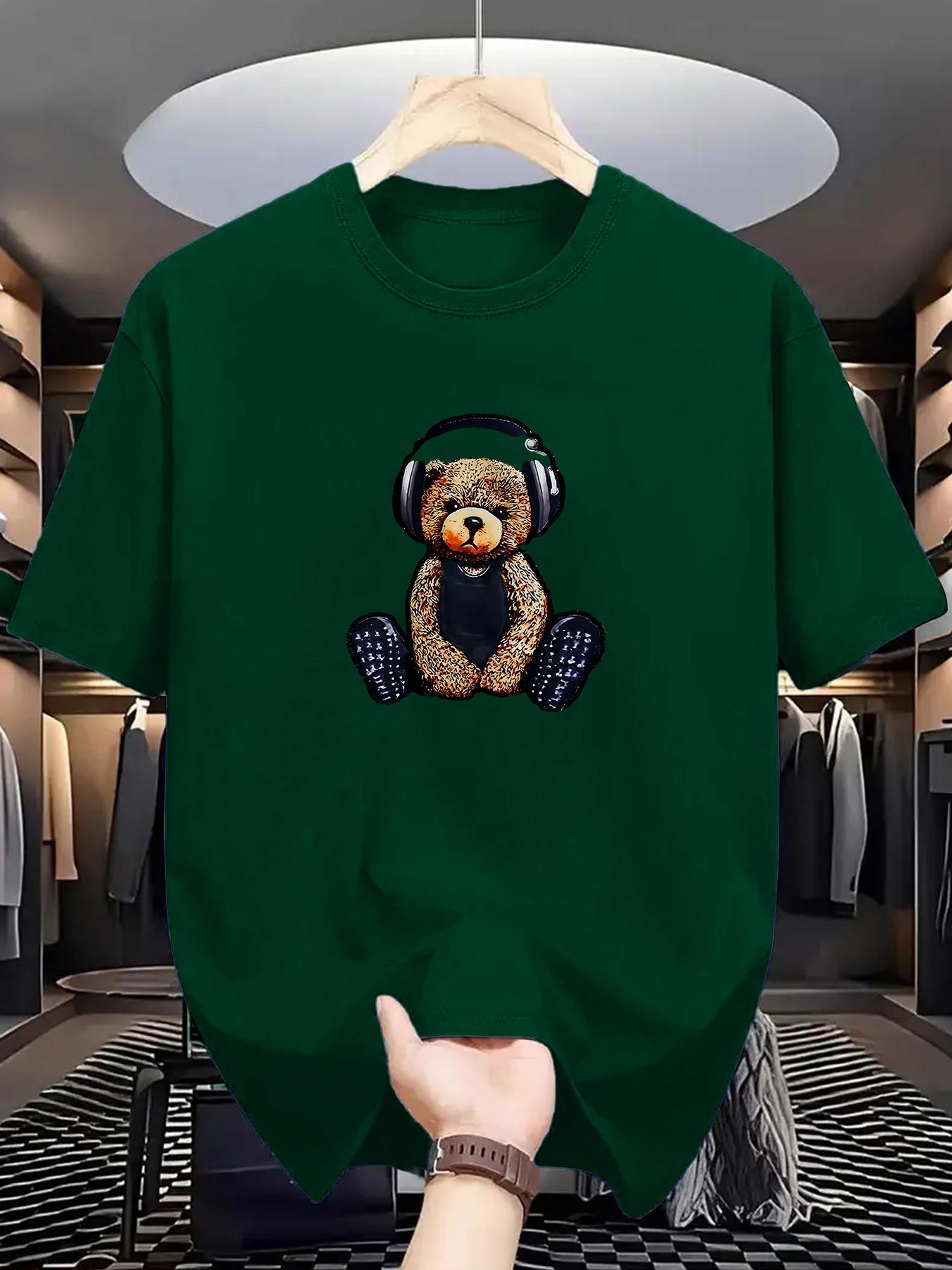 Men s Summer 100% Cotton Fashionable Casual Sports Loose Teddy Bear Headphones Print Round Neck Short Sleeve T-shirt Top 5XL різнокольоровий
Men s Summer 100% Cotton Fashionable Casual Sports Loose Teddy Bear Headphones Print Round Neck Short Sleeve T-shirt Top 5XL різнокольоровий