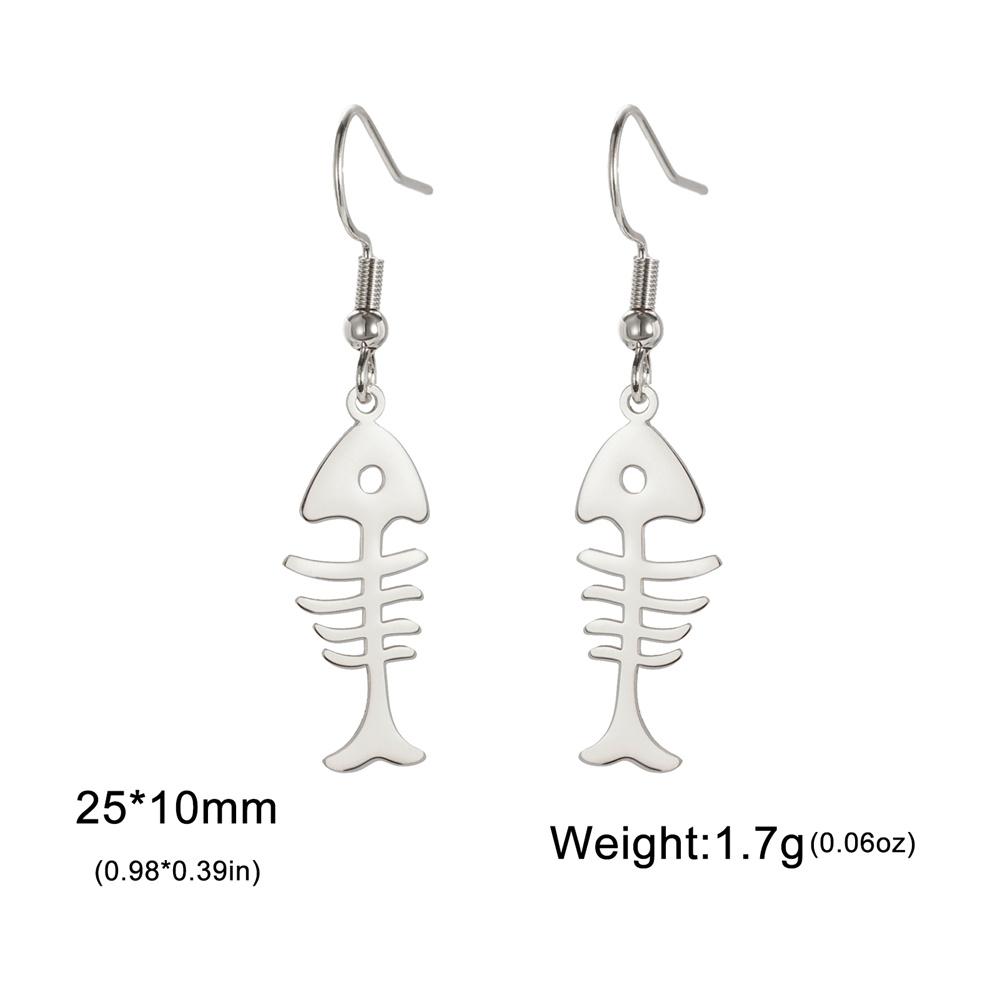 My Shape Cat Fish Bones Drop Earrings for Women Girls Cute Kitten Animal Lovers Dangle Earring Stainless Steel Jewelry Kids Gift
My Shape Cat Fish Bones Drop Earrings for Women Girls Cute Kitten Animal Lovers Dangle Earring Stainless Steel Jewelry Kids Gift