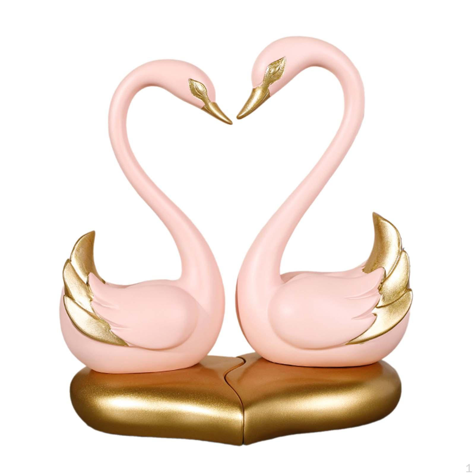 2Pcs Couple Swan Statues Wedding Gift Modern Decorative Figurines Desktop Ornament for Bookshelf
2Pcs Couple Swan Statues Wedding Gift Modern Decorative Figurines Desktop Ornament for Bookshelf