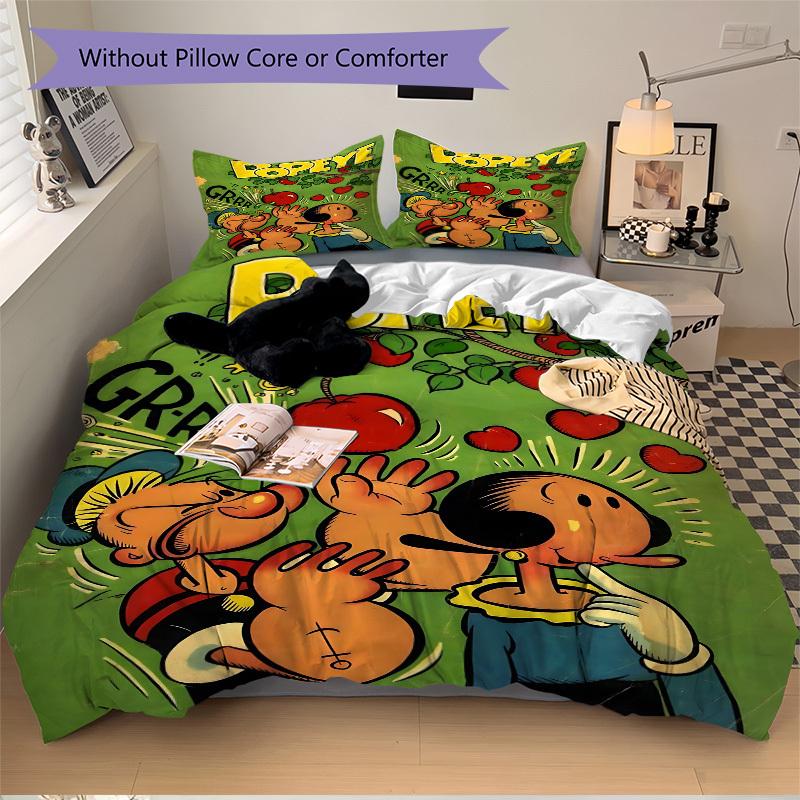 3pcs Popeye Cover Set, 1 Cover + 2 Pillowcases (No Insert), Bedding for All Seasons, Bedding,Bedroom Decor yy250922039 135x200cm
3pcs Popeye Cover Set, 1 Cover + 2 Pillowcases (No Insert), Bedding for All Seasons, Bedding,Bedroom Decor yy250922039 135x200cm