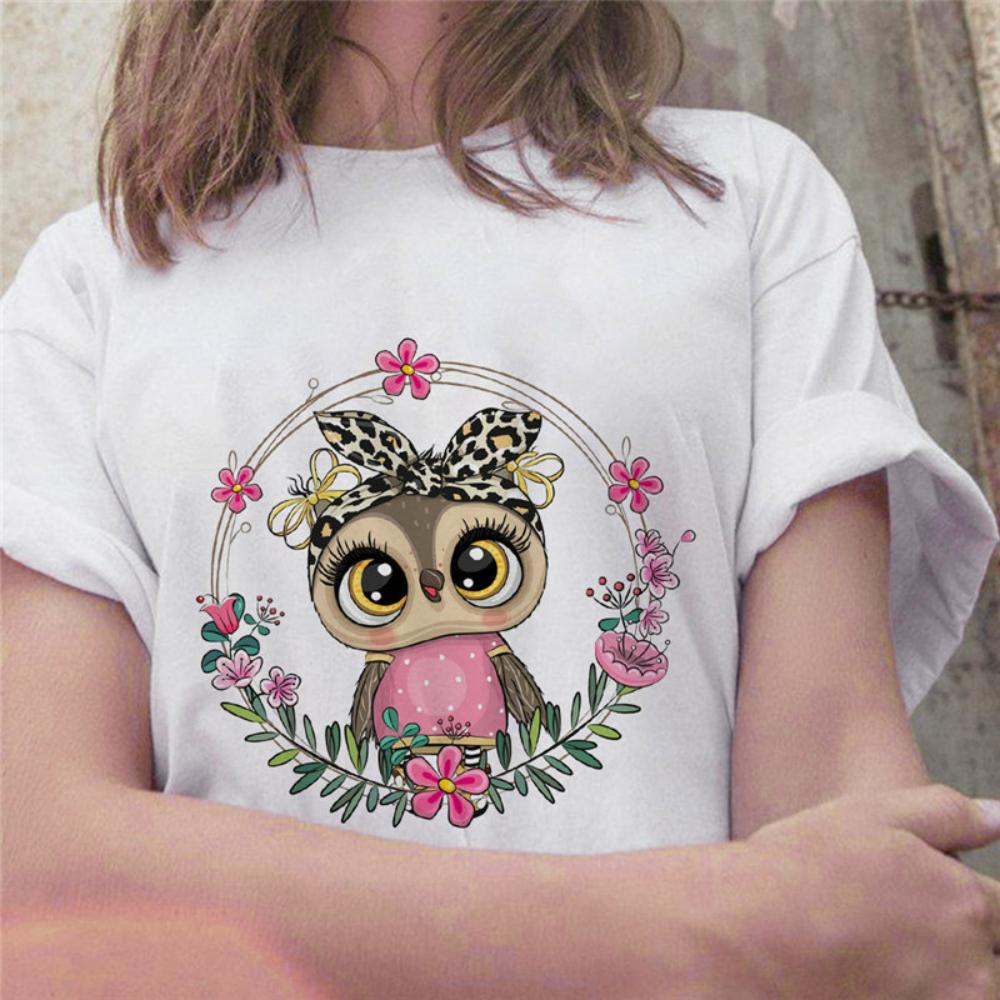 Cute Owl Lady Tshirt Women Casual Short Sleeve Summer Womens Clothing Durable Oversize Casual Tshirt Daily Streetwear S
Cute Owl Lady Tshirt Women Casual Short Sleeve Summer Womens Clothing Durable Oversize Casual Tshirt Daily Streetwear S