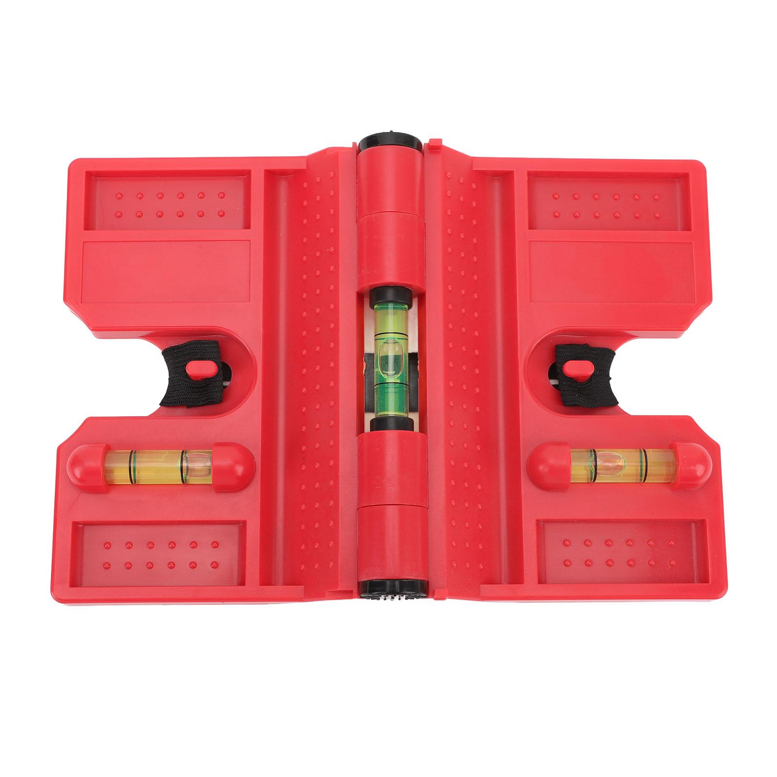 Magnetic Post Level Professional High Accuracy 3 Vials Folding Post Level Tool with Elastic Loop
Magnetic Post Level Professional High Accuracy 3 Vials Folding Post Level Tool with Elastic Loop