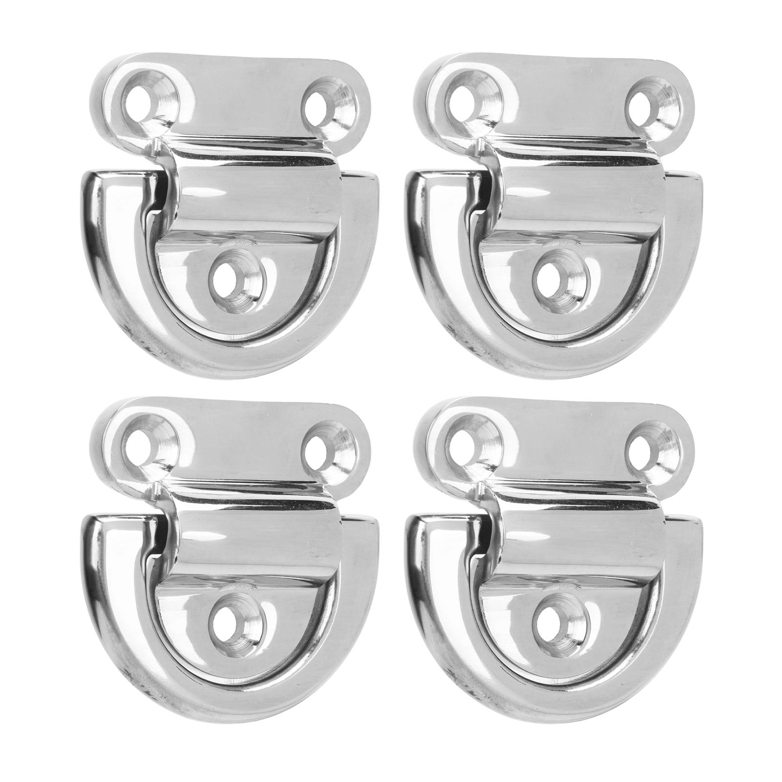 4 Sets Marine Grade Folding Pad Eye 316 Stainless Steel Marine 8MM D Shaped Connecting Rings Folding Pad Eye Hooks
4 Sets Marine Grade Folding Pad Eye 316 Stainless Steel Marine 8MM D Shaped Connecting Rings Folding Pad Eye Hooks