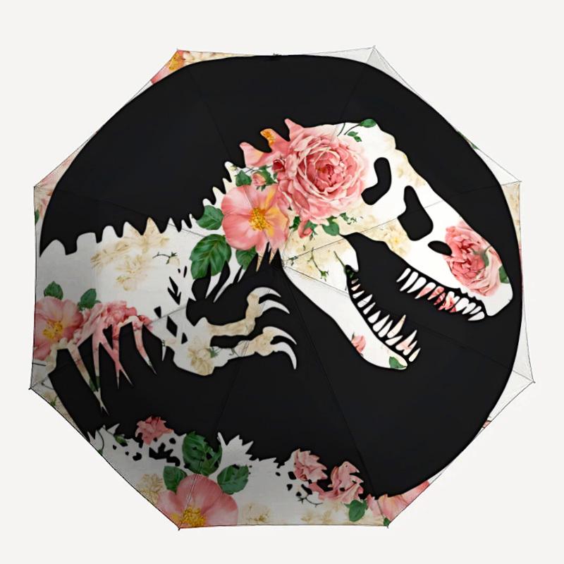 1pc Dinosaur Floral Print Automatic Open/close Folding Umbrella, Compact Portable Travel Umbrella, Perfect Birthday/Christmas, Cute Umbrella
1pc Dinosaur Floral Print Automatic Open/close Folding Umbrella, Compact Portable Travel Umbrella, Perfect Birthday/Christmas, Cute Umbrella