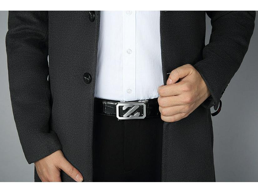 Men s Embossed Crocodile Pattern Leather Belt, Automatic Buckle, Versatile Business Casual Fashion. 125 cm
Men s Embossed Crocodile Pattern Leather Belt, Automatic Buckle, Versatile Business Casual Fashion. 125 cm