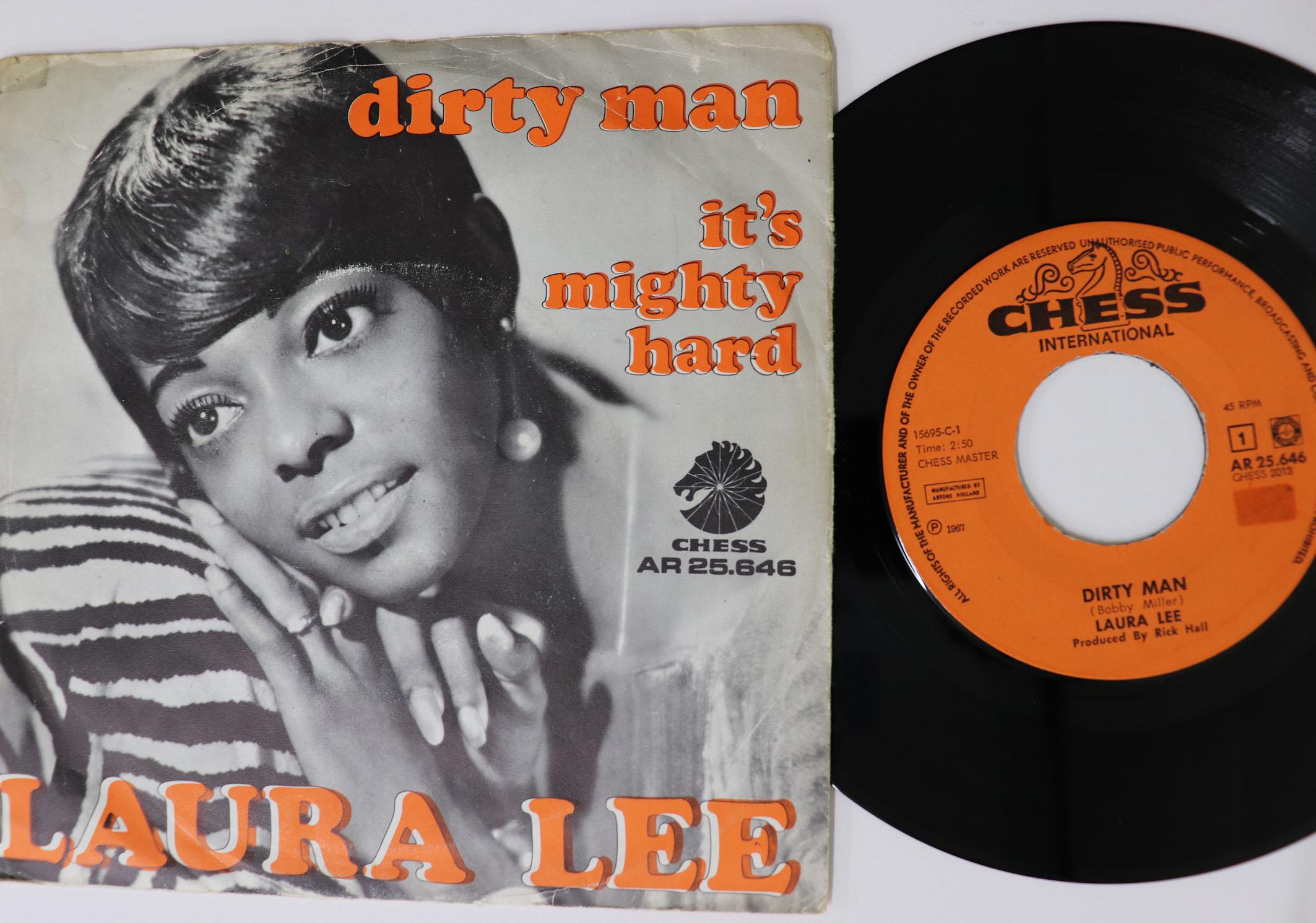 7inch Record LAURA LEE Dirty Man Its Mighty Hard AR25646 CHESS 1967 Netherland SoulFunk Used
7inch Record LAURA LEE Dirty Man Its Mighty Hard AR25646 CHESS 1967 Netherland SoulFunk Used