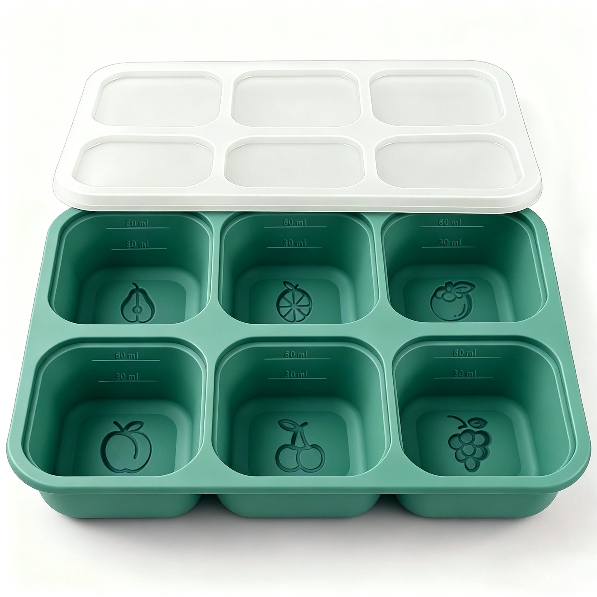 Food Grade Silicone Ice Cube Tray With Lid BPA Free Flexible Mould Baby Food Storage & Drink Ice Making Tool зелёный
Food Grade Silicone Ice Cube Tray With Lid BPA Free Flexible Mould Baby Food Storage & Drink Ice Making Tool зелёный