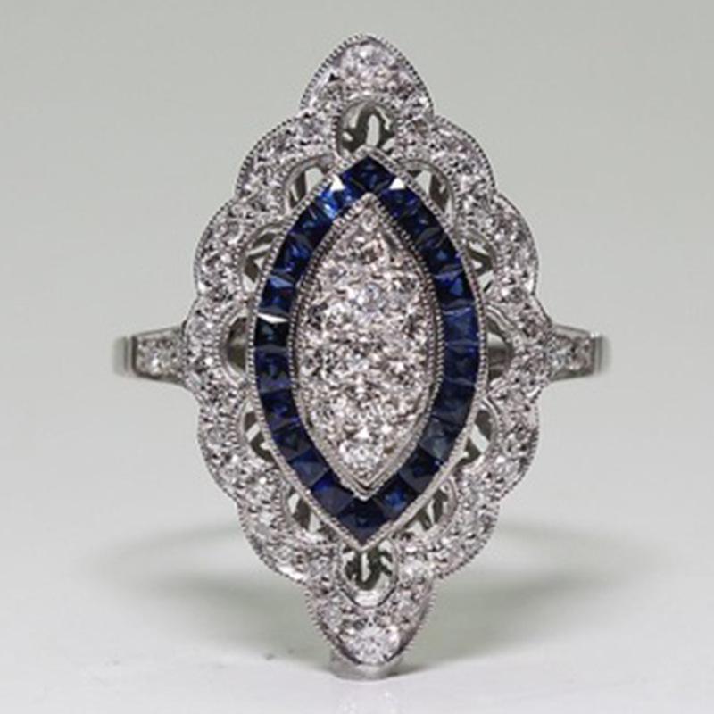 Huajie Luxury Topaz Women s Engagement Ring - Popular European & American Fashion Jewelry Size 9 синій
Huajie Luxury Topaz Women s Engagement Ring - Popular European & American Fashion Jewelry Size 9 синій