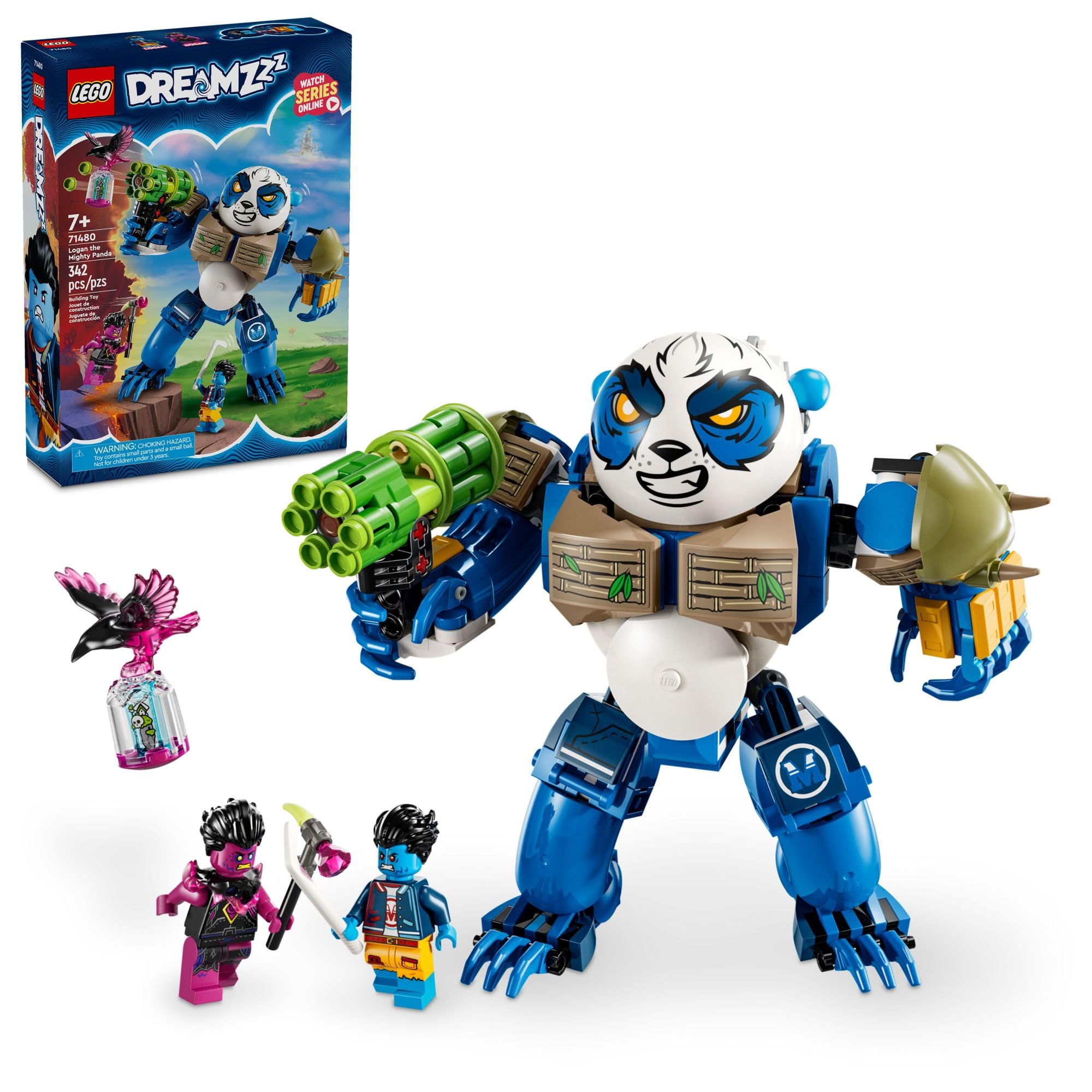 LEGO DREAMZZZ Logan Mighty Panda Animal Toy with 2 Minifigures, Rebuildable Animal Playset, Creative Gift for Kids Ages 7 and Up (71480)
LEGO DREAMZZZ Logan Mighty Panda Animal Toy with 2 Minifigures, Rebuildable Animal Playset, Creative Gift for Kids Ages 7 and Up (71480)