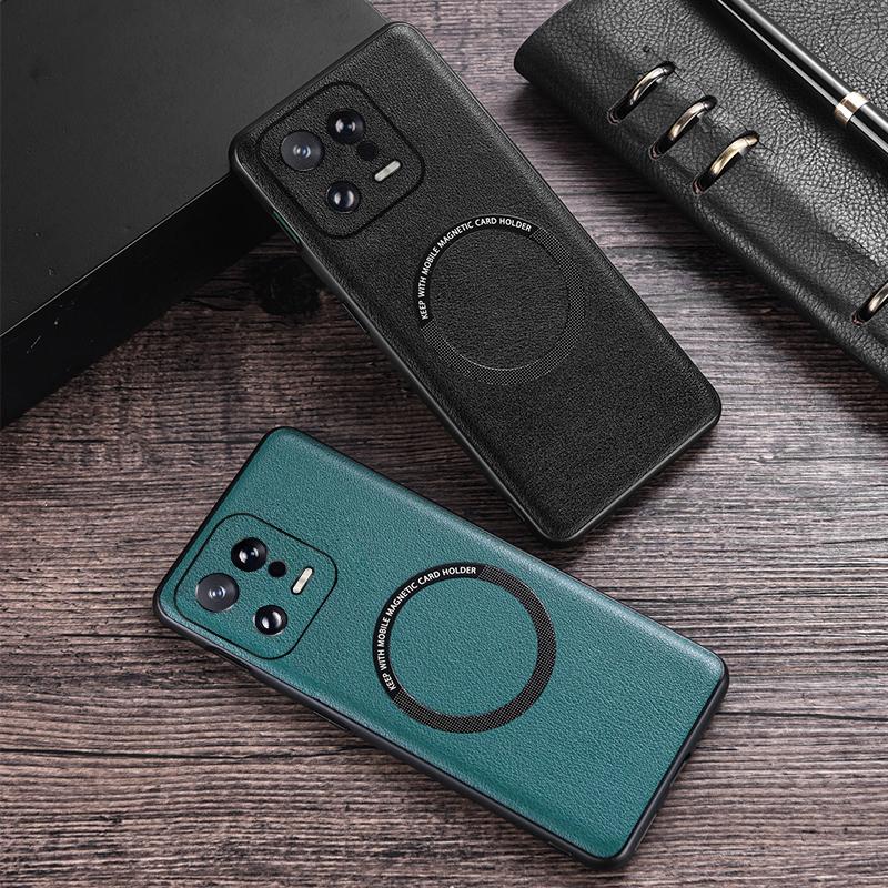 PU Leather Coated TPU+PC Back Case for Xiaomi 13 Pro 5G Phone Cover Compatible with MagSafe Charger Black
PU Leather Coated TPU+PC Back Case for Xiaomi 13 Pro 5G Phone Cover Compatible with MagSafe Charger Black