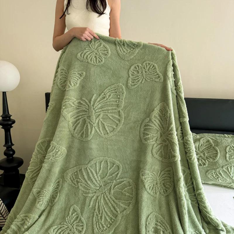 Luxurious Chiffon Butterfly Jacquard Throw Blanket Velvet Nap Blanket Office Shawl Comfortable Blanket Warm Sofa Blankets for Bed Quilt 70cmX100cm
Luxurious Chiffon Butterfly Jacquard Throw Blanket Velvet Nap Blanket Office Shawl Comfortable Blanket Warm Sofa Blankets for Bed Quilt 70cmX100cm