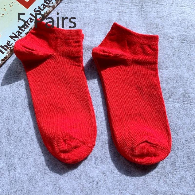 5 пар однотонних чоловічих та жіночих коротких шкарпеток Tide College Style Personality Cute Білі Зелені Рожеві Креативні Бавовняні Шкарпетки-човники 5 pairs червоний
5 пар однотонних чоловічих та жіночих коротких шкарпеток Tide College Style Personality Cute Білі Зелені Рожеві Креативні Бавовняні Шкарпетки-човники 5 pairs червоний