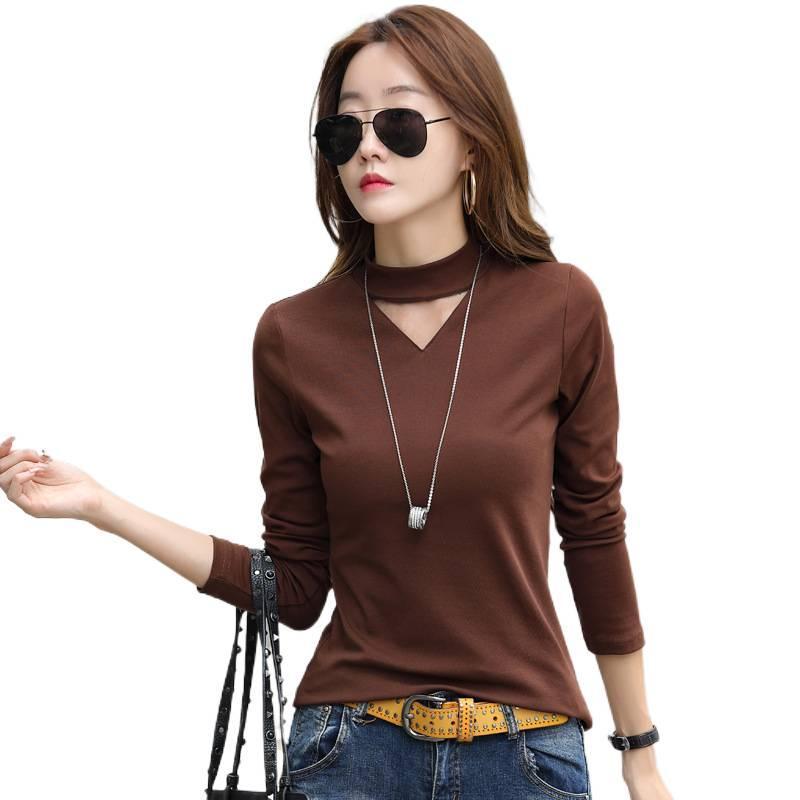 Женская базовая рубашка с длинным рукавом, полуворотник, большого размера, универсальная, осенне-зимняя, стильное нижнее белье, теплая, свободная и удобная кофта 3XL кофейный
Женская базовая рубашка с длинным рукавом, полуворотник, большого размера, универсальная, осенне-зимняя, стильное нижнее белье, теплая, свободная и удобная кофта 3XL кофейный