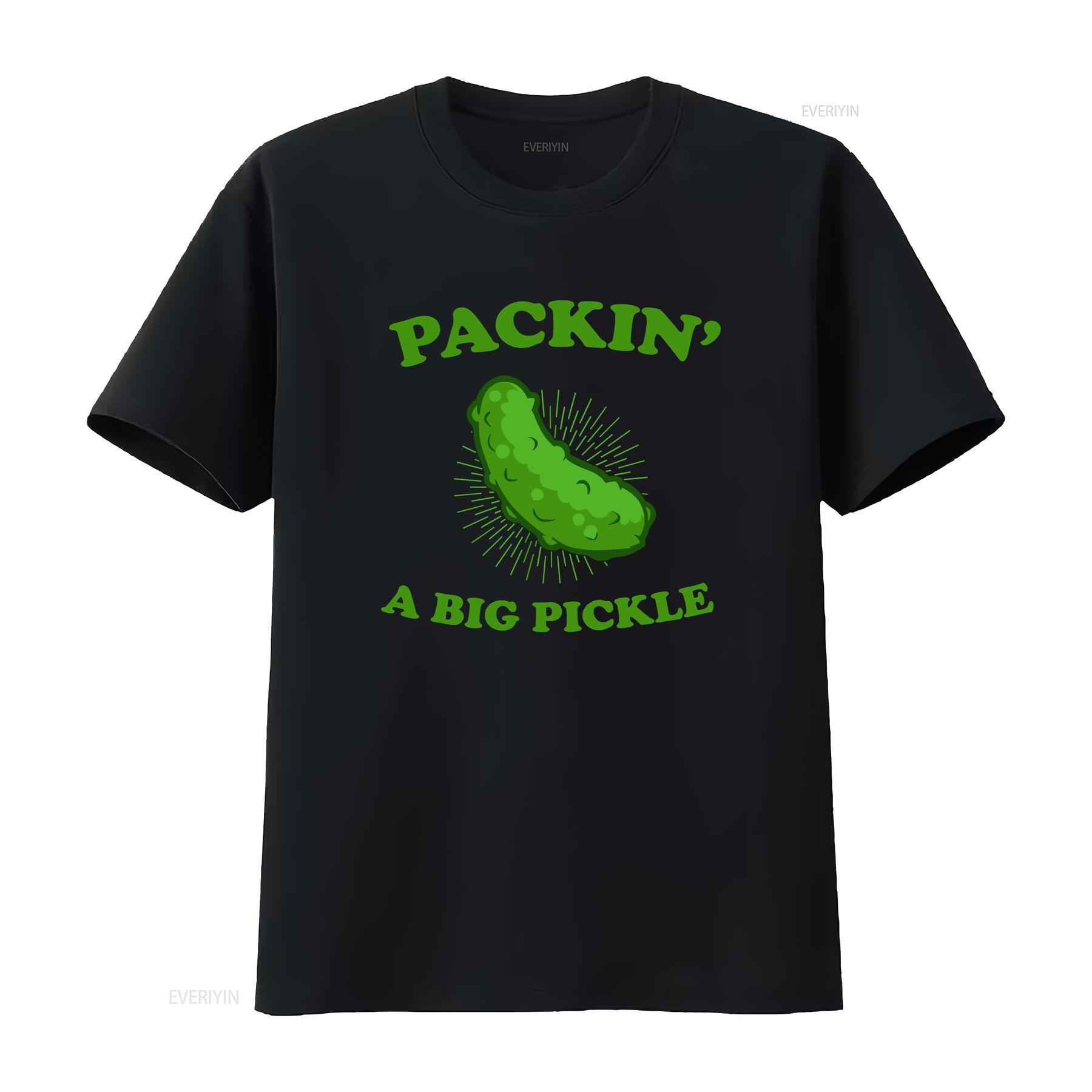 Packin A Big Pickle For Lovers T Shirt vintage Washed Casual Slightly streetwear designer clothes Unisex homme Versatile 4XL
Packin A Big Pickle For Lovers T Shirt vintage Washed Casual Slightly streetwear designer clothes Unisex homme Versatile 4XL