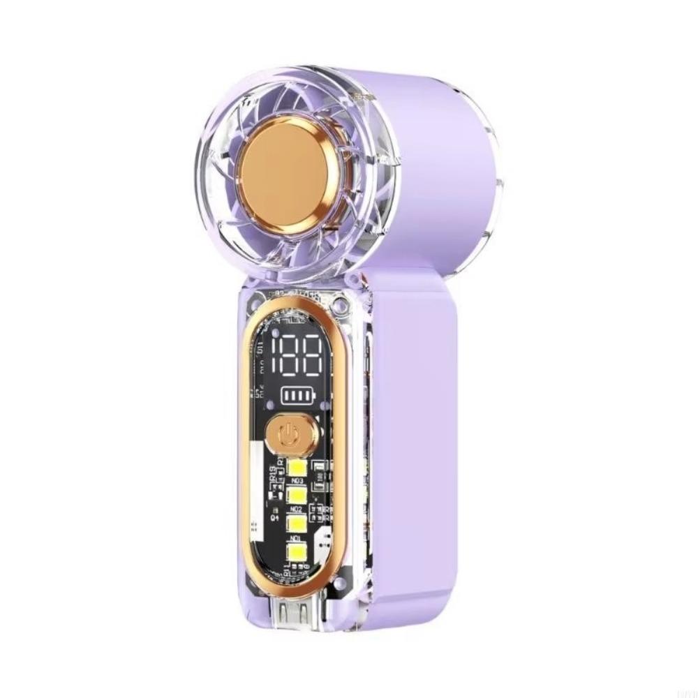 100 Gear Adjuatable Handheld Fan USB Rechargeable High Speed Mini Cooling Fan LED Digital Display Strong Wind Electric Fan фиолетовый
100 Gear Adjuatable Handheld Fan USB Rechargeable High Speed Mini Cooling Fan LED Digital Display Strong Wind Electric Fan фиолетовый