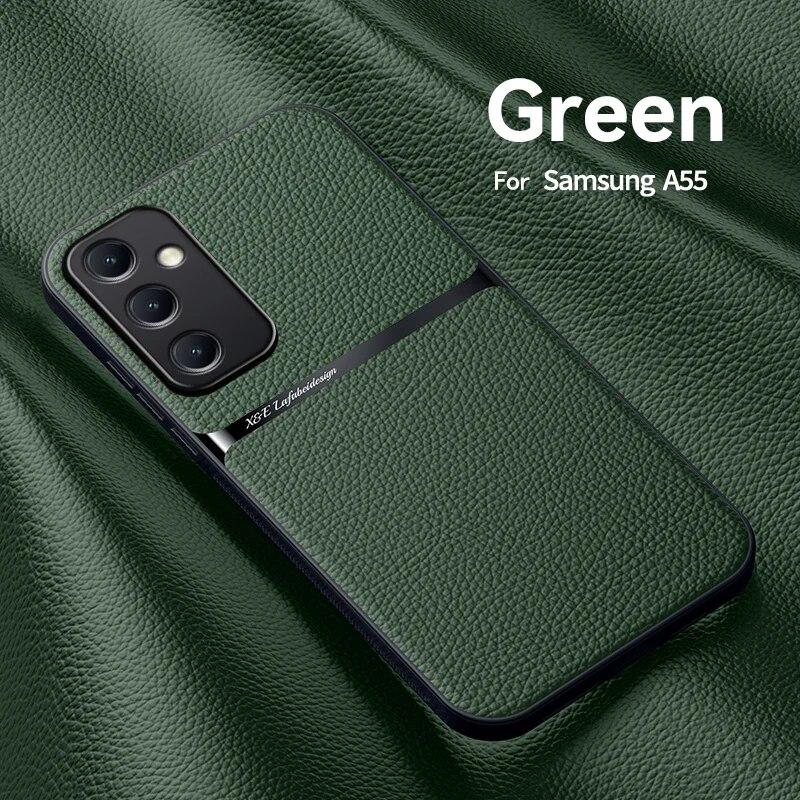 Для Samsung Galaxy A55 5G чехол кожаный магнитный автомобильный чехол-держатель для телефона Samsung A55 a55 A 55 5g силиконовый противоударный чехол For Galaxy A55 5G зелёный
Для Samsung Galaxy A55 5G чехол кожаный магнитный автомобильный чехол-держатель для телефона Samsung A55 a55 A 55 5g силиконовый противоударный чехол For Galaxy A55 5G зелёный