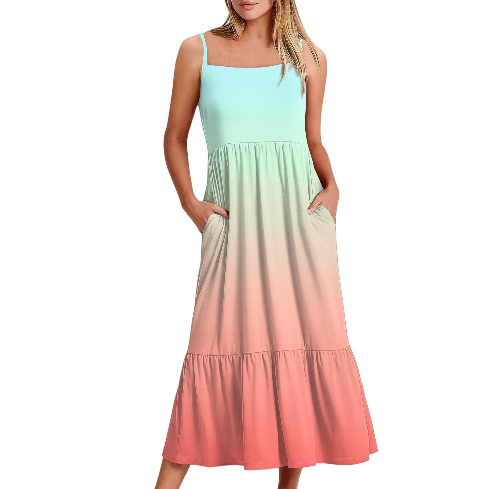 Женское длинное пляжное повседневное элегантное платье макси на тонких бретельках, сдержанное струящееся платье в стиле бохо с градиентным цветом XL
Женское длинное пляжное повседневное элегантное платье макси на тонких бретельках, сдержанное струящееся платье в стиле бохо с градиентным цветом XL