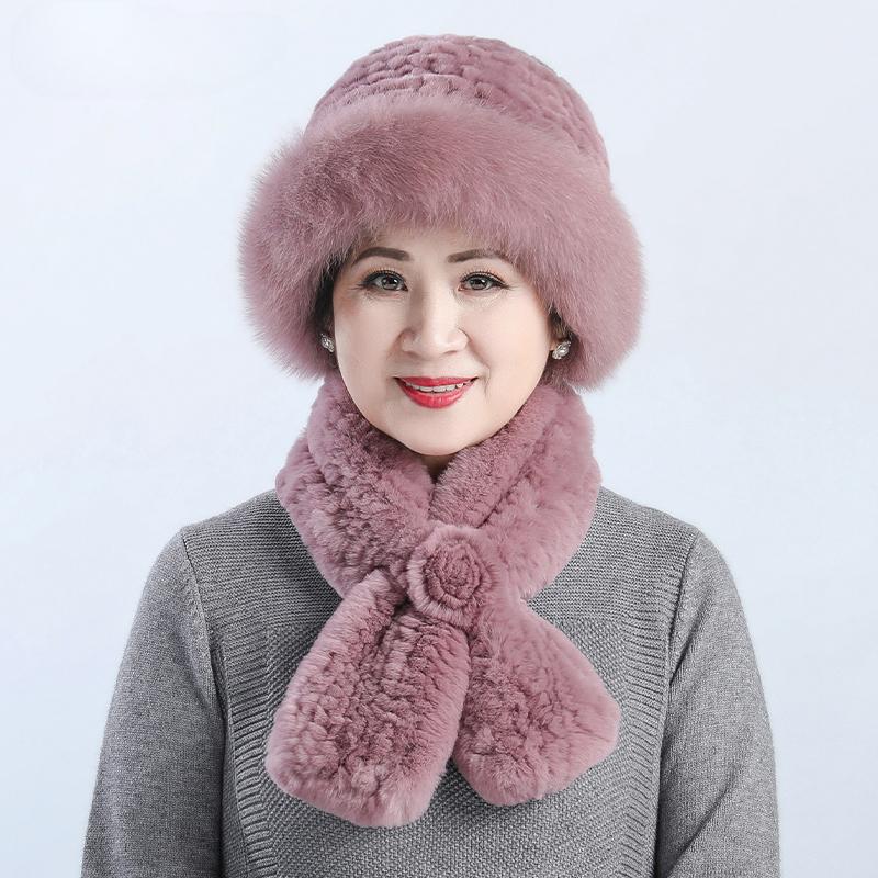 Меховая шапка женская зимняя теплая из шерсти кролика Рекса для пожилых женщин, мам, бабушек, утолщенная теплая шапка, шарф Single hat
Меховая шапка женская зимняя теплая из шерсти кролика Рекса для пожилых женщин, мам, бабушек, утолщенная теплая шапка, шарф Single hat
