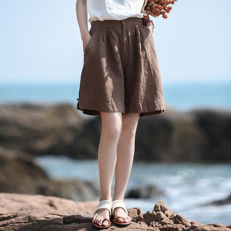 Johnature женские винтажные льняные шорты на пуговицах с карманами и летними свободными однотонными женскими шортами
Johnature женские винтажные льняные шорты на пуговицах с карманами и летними свободными однотонными женскими шортами