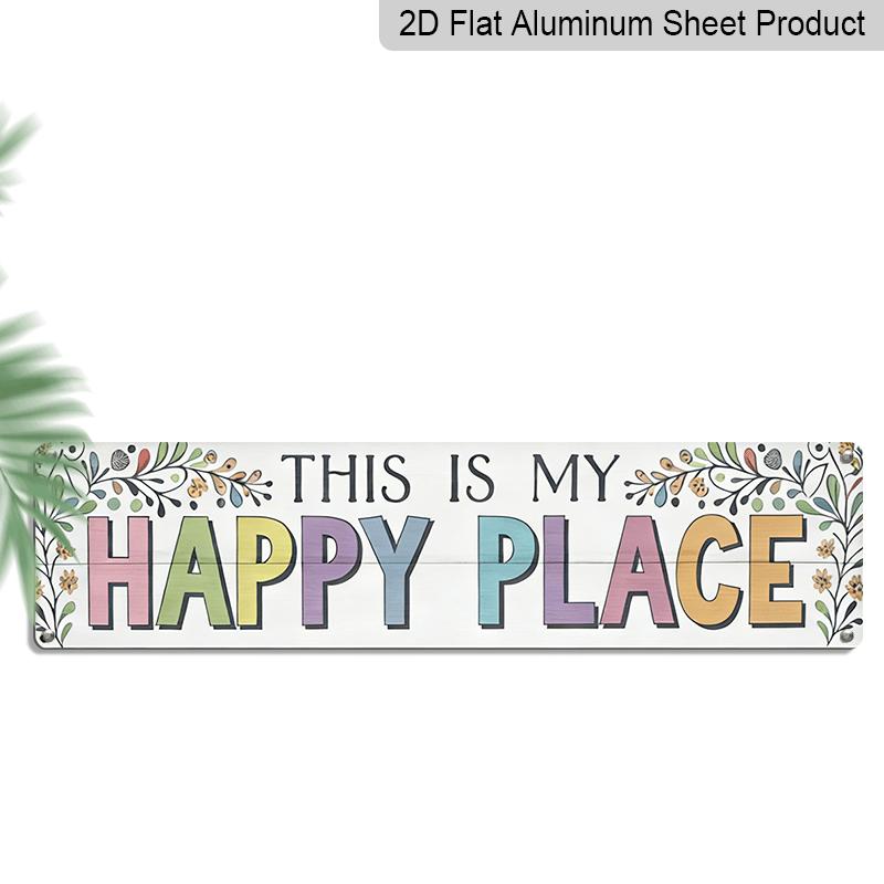2D Flat, 1pc, Rustic This Is My Happy Place Aluminium Decorative Sign, Floral & Positive Vibes Theme Wall Decor for Home Decor, Kitchen, Living Room 40cm x 10cm
2D Flat, 1pc, Rustic This Is My Happy Place Aluminium Decorative Sign, Floral & Positive Vibes Theme Wall Decor for Home Decor, Kitchen, Living Room 40cm x 10cm