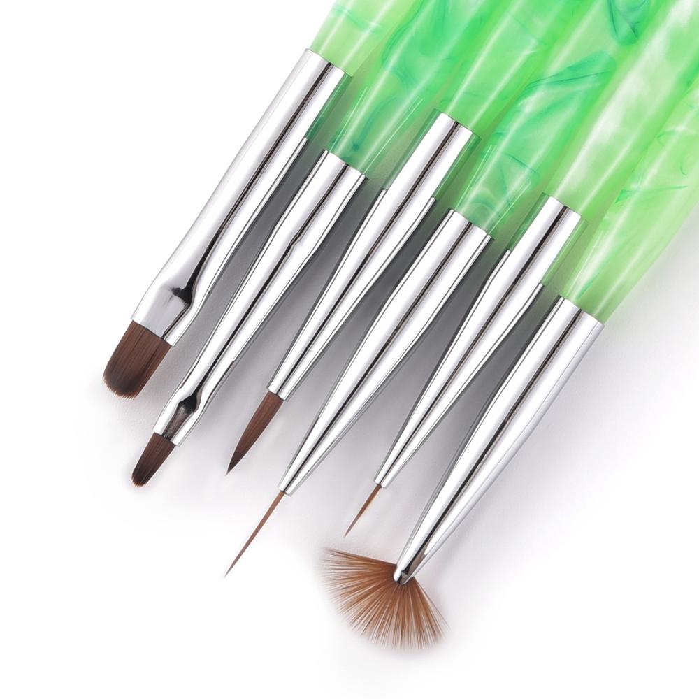 6PCS Nail Art Brush Pen Set Acrylic Lines Stripes Flower Grid Painting Drawing Pen Nail Glue Phototherapy Pen UV Gel Brush Pen зелений
6PCS Nail Art Brush Pen Set Acrylic Lines Stripes Flower Grid Painting Drawing Pen Nail Glue Phototherapy Pen UV Gel Brush Pen зелений