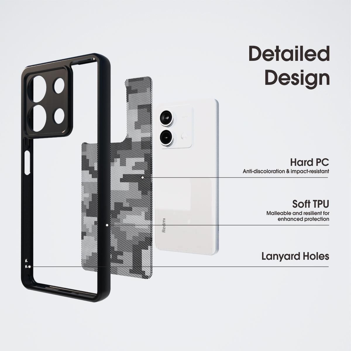 IBMRS For Xiaomi Redmi Note 13 4G Cases Slim-Fit TPU+PC Shell Mobile Phone Cover Grid Camouflage
IBMRS For Xiaomi Redmi Note 13 4G Cases Slim-Fit TPU+PC Shell Mobile Phone Cover Grid Camouflage